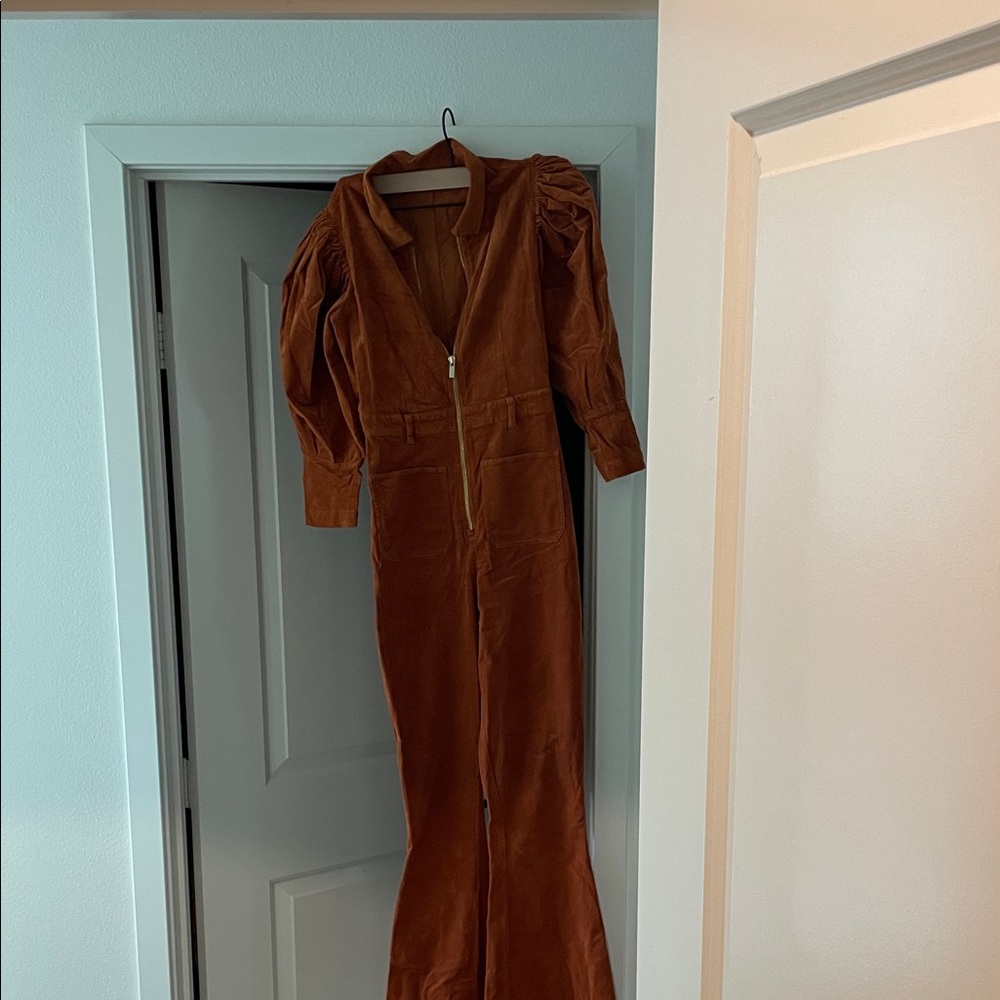 Brown Corduroy Jumpsuit